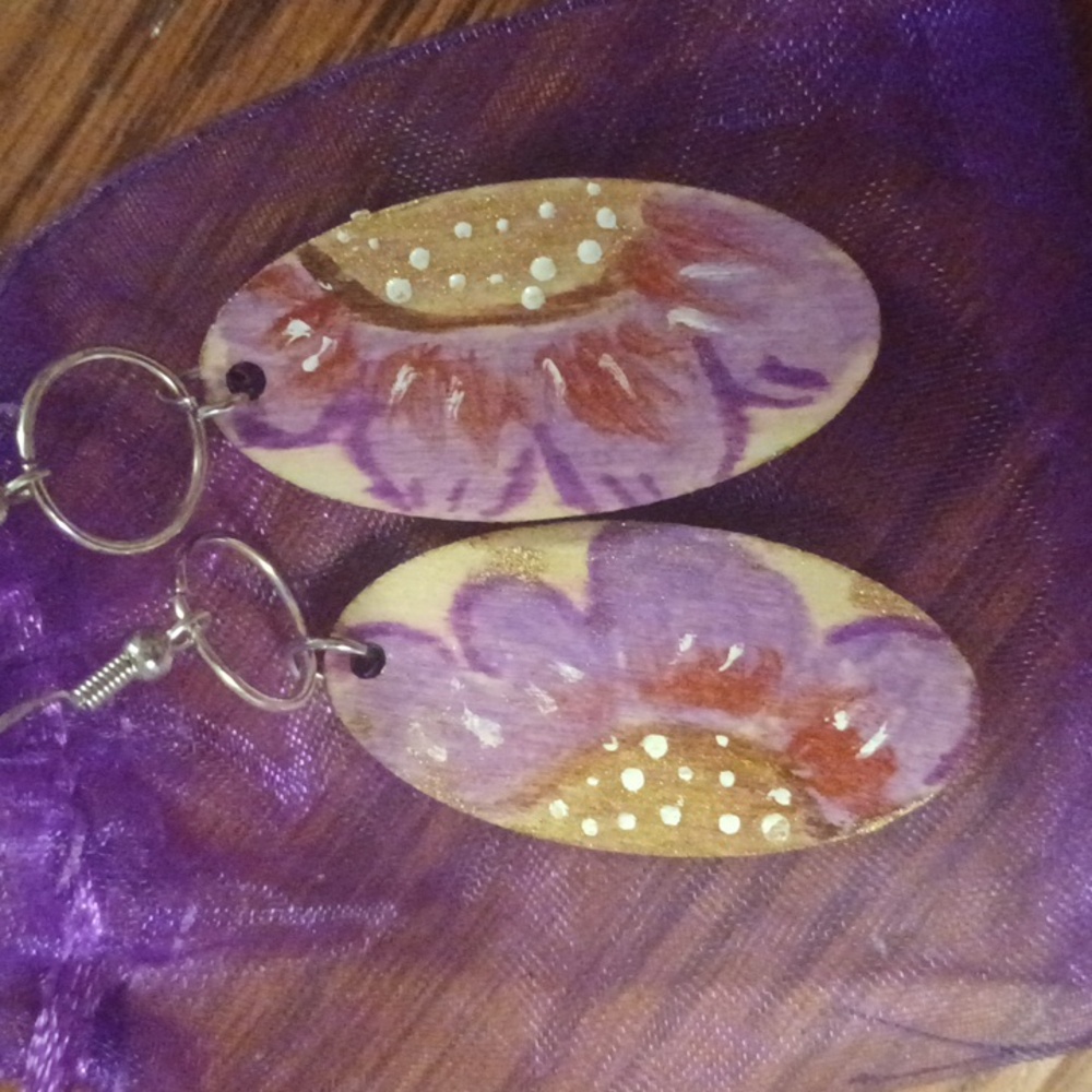 Handmade Wooden Earring